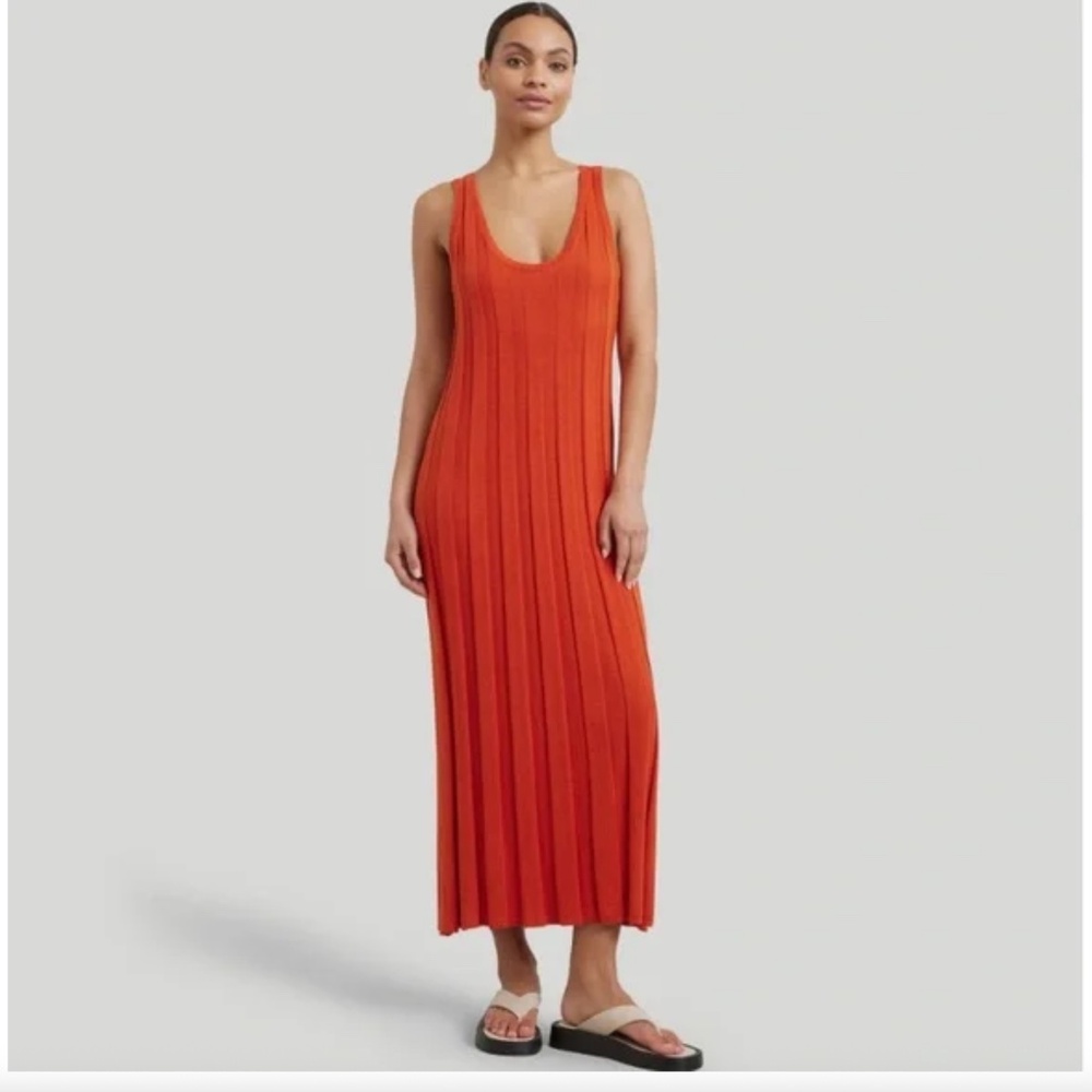Modern Citizen Anina Reversible Wide Rib Dress Linen Cotton